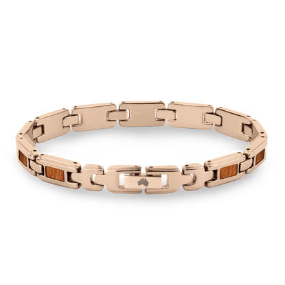 Gum Burl Damers Länkarmband - Roséguld