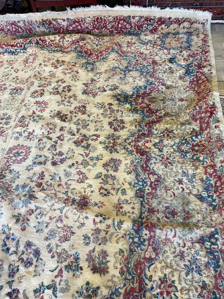Handmade Vintage 1930's Kirman 10x13 area Rug