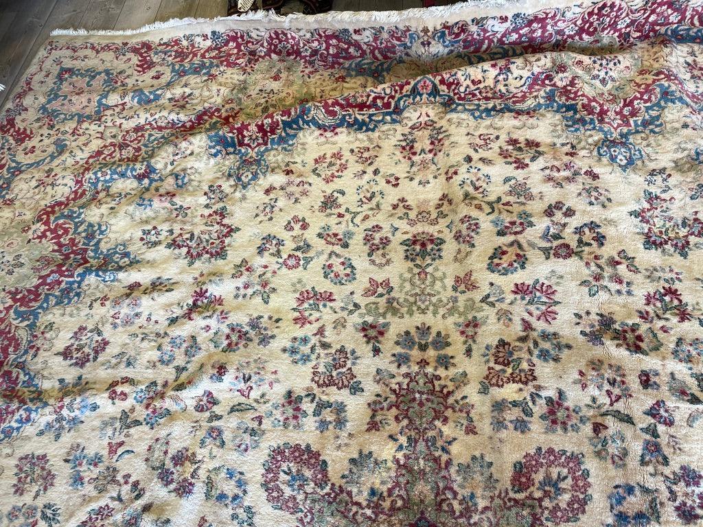 Handmade Vintage 1930's Kirman 10x13 area Rug