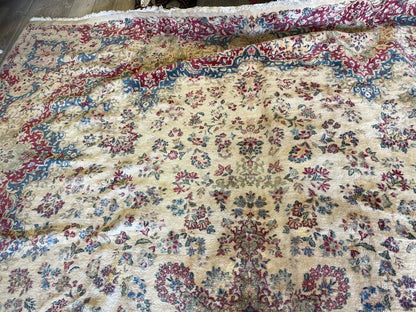 Handmade Vintage 1930's Kirman 10x13 area Rug