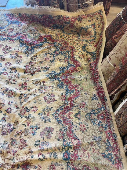 Handmade Vintage 1930's Kirman 10x13 area Rug
