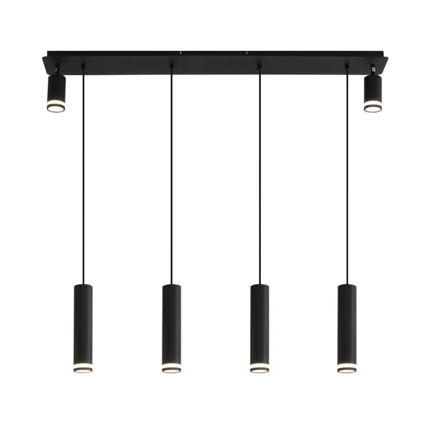 Lampada a sospensione per isola cucina moderna con faretti regolabili in alluminio