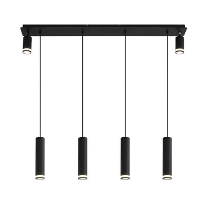 Lampada a sospensione per isola cucina moderna con faretti regolabili in alluminio
