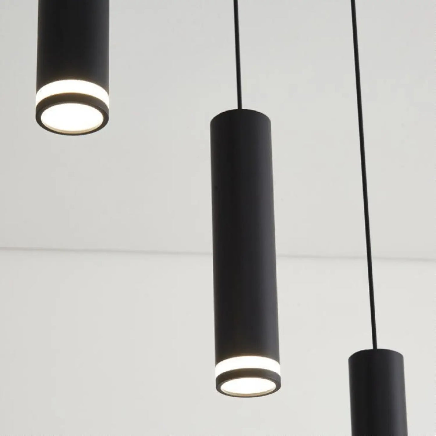Lampada a sospensione per isola cucina moderna con faretti regolabili in alluminio