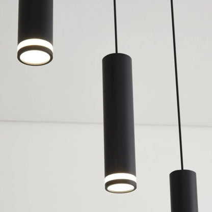 Lampada a sospensione per isola cucina moderna con faretti regolabili in alluminio