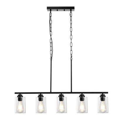 Lampade a sospensione per isola cucina con 5 luci e design regolabile