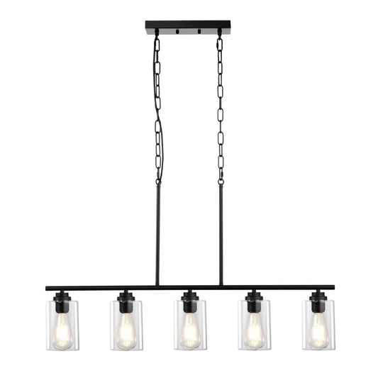 Lampade a sospensione per isola cucina con 5 luci e design regolabile