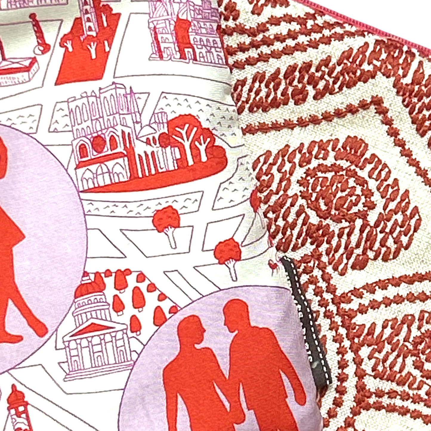 Nouveaux Amoureux de Paris Vintage Scarf Wristlet Bag