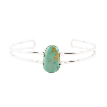 High Class Turquoise and Sterling Silver Cuff Bracelet