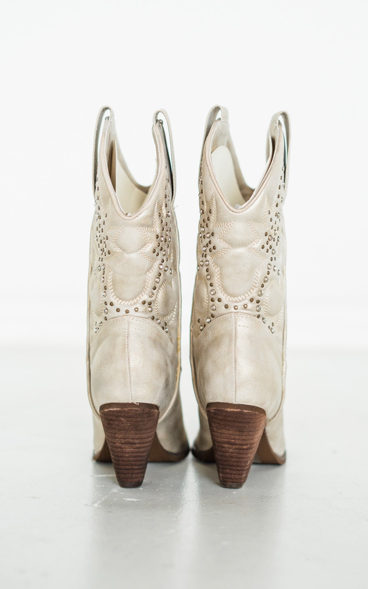 Stivali Western Houston in Champagne