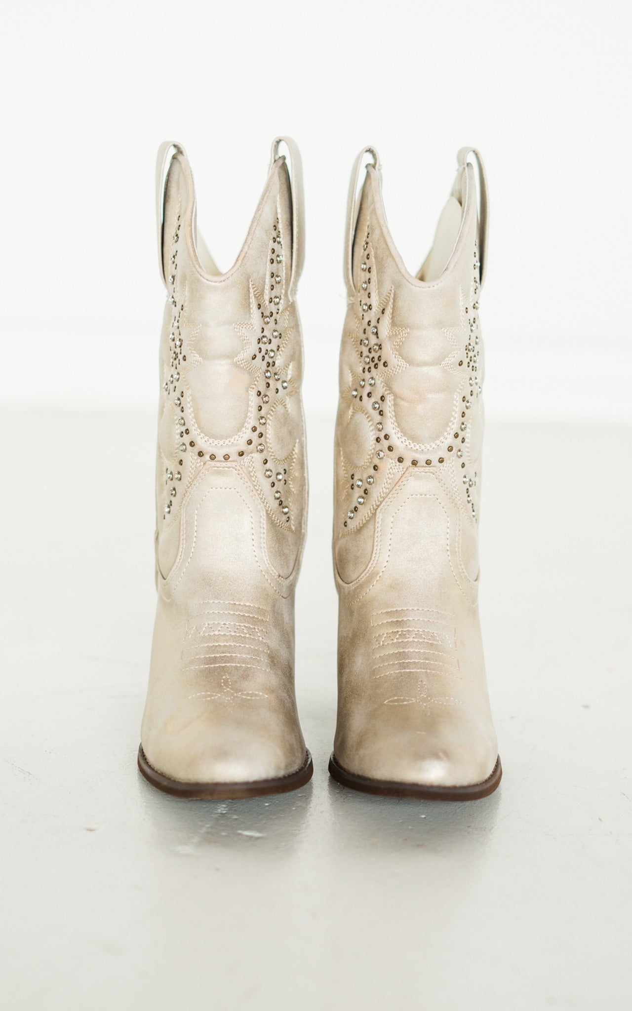 Stivali Western Houston in Champagne