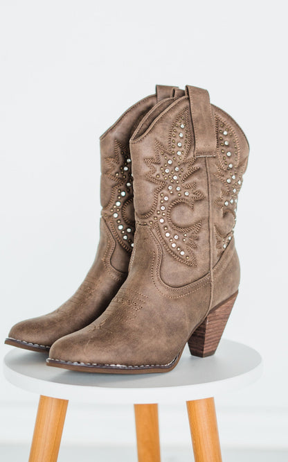 Kowbojki Houston w kolorze taupe