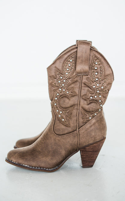 Kowbojki Houston w kolorze taupe