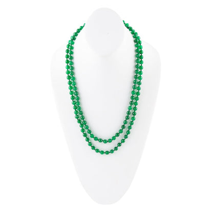 Immeasurable Green Onyx Wrap Necklace