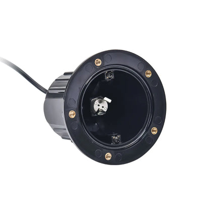 Lampada da Percorso Interrata con Corpo in Ottone-PVC e Coperchio Semisferico per Lampadine MR16