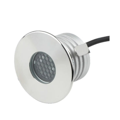 Faretto da Esterno per Pozzo Interrato 3W 2700K 12-24V DC Ingresso (2-1/8" Rotondo)