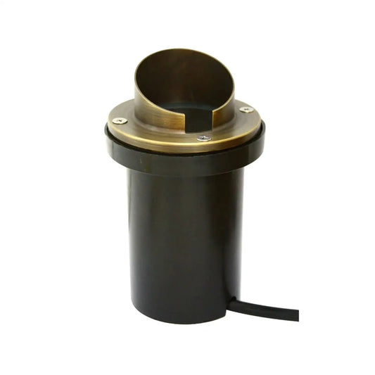 Lampada da incasso per pozzo con paralume in ottone massiccio