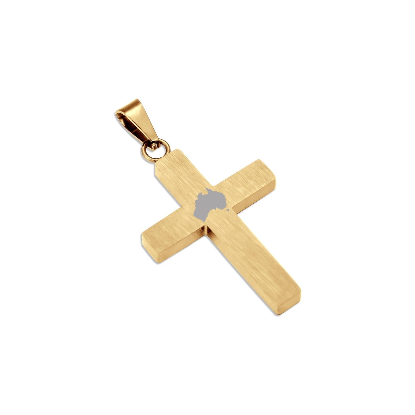 Jarrah Kors Halsband - Gult Guld