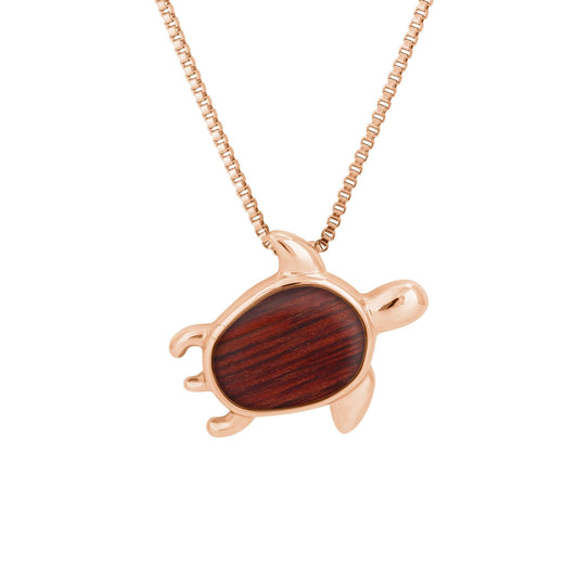 Jarrah Sköldpadds Halsband - Roséguld