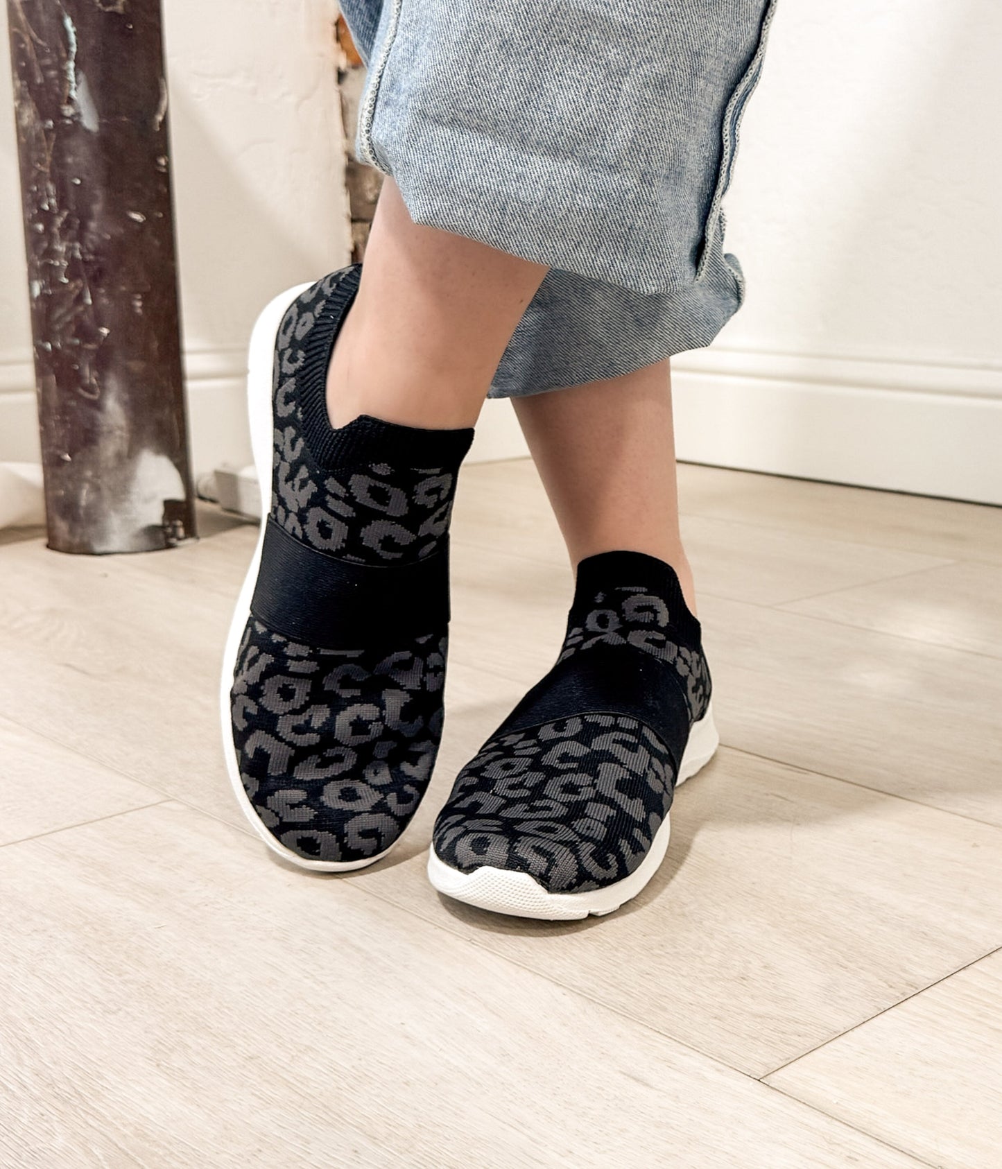 Sneaker Jia Knit in Nero