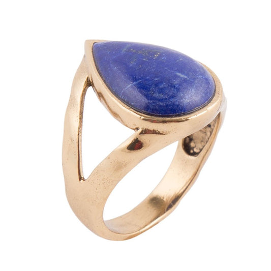 Anello a goccia di lapis - bronzo
