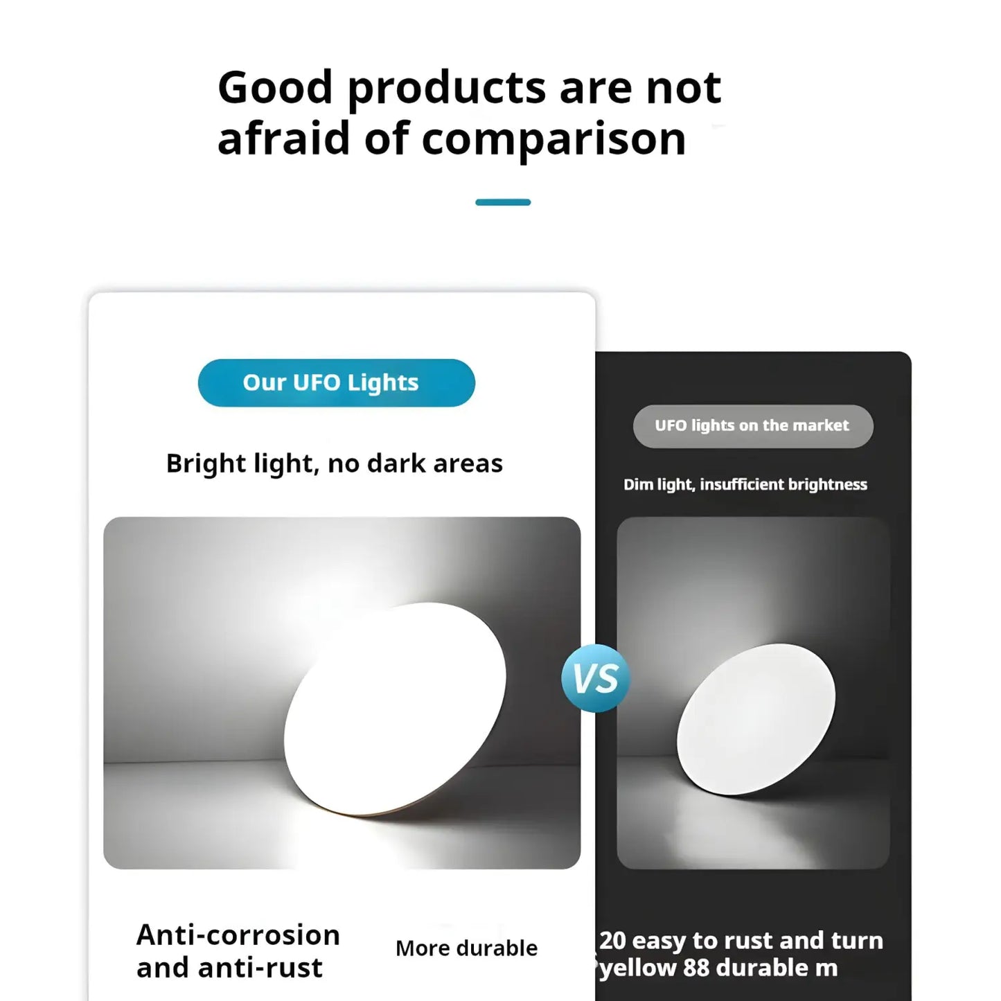 LED-lampor 220V UFO-lampa - Kallvit