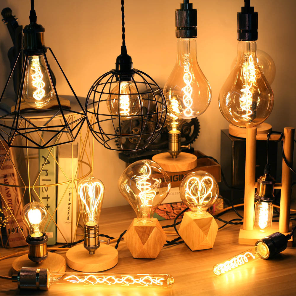 Dekorativ G125 Edison-lampa för hemmabelysning med dimbara LED-lampor