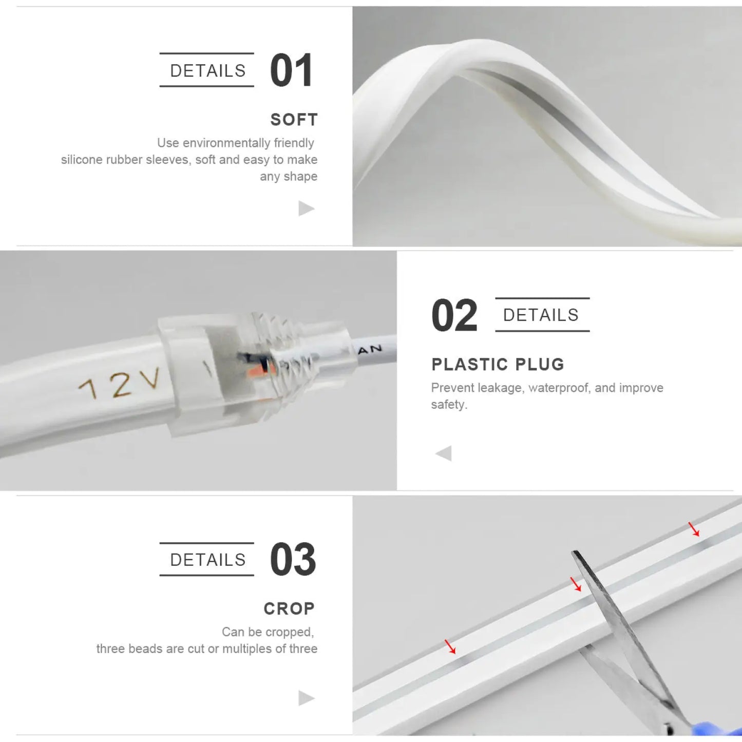 LED Flexibel Neonljusslinga med Smart Kontroll
