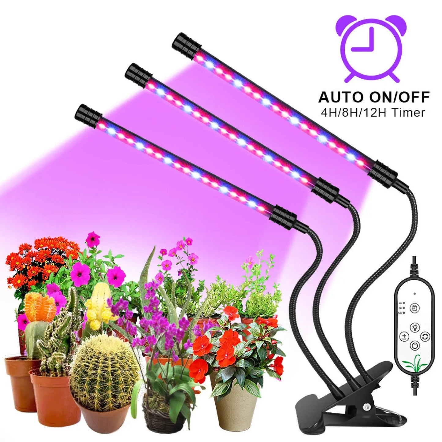 LED växtlampa USB fyto fullspektrum