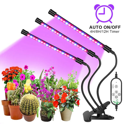 LED växtlampa USB fyto fullspektrum