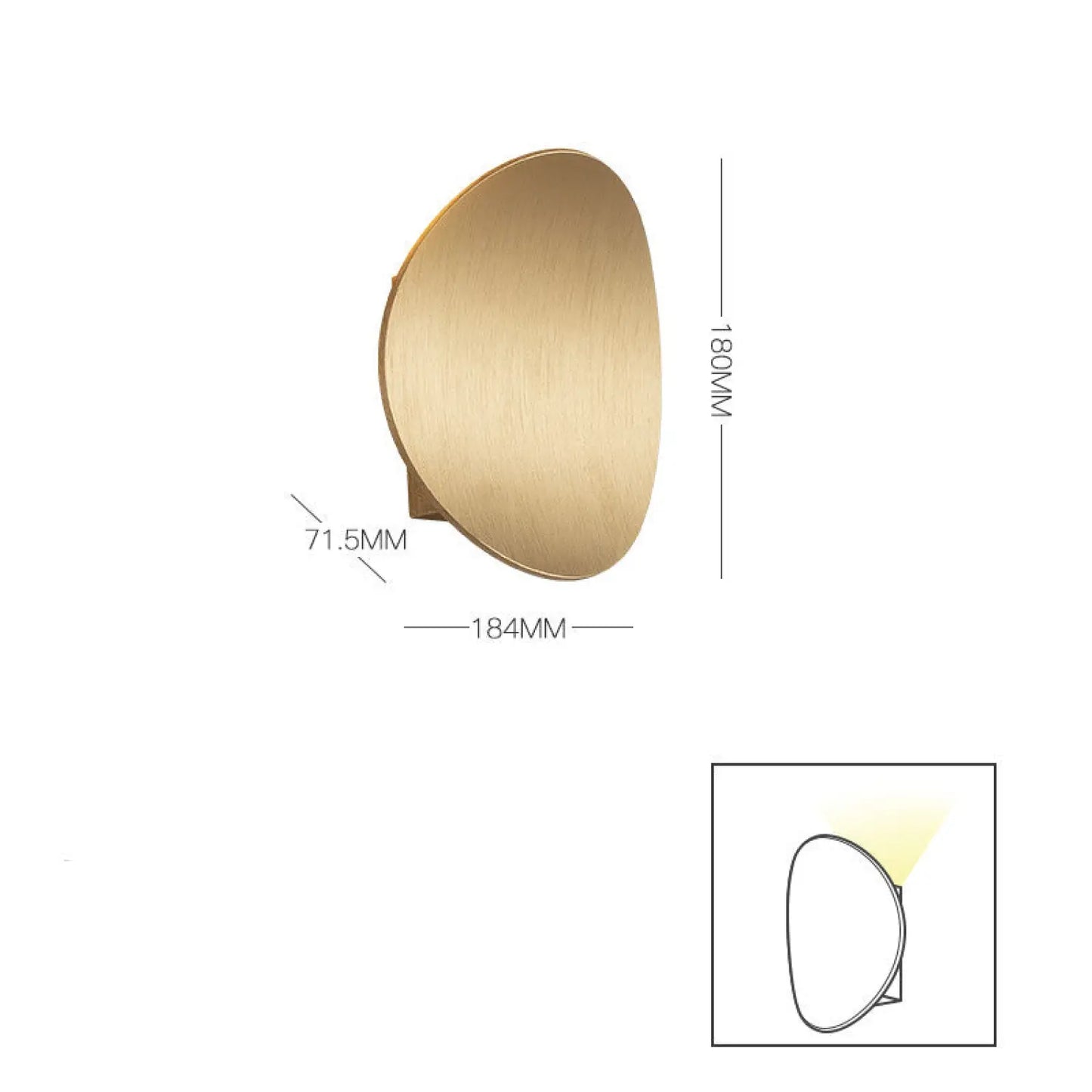 LED Modern Wall Lamp for Bedroom, Balcony & Background Decor