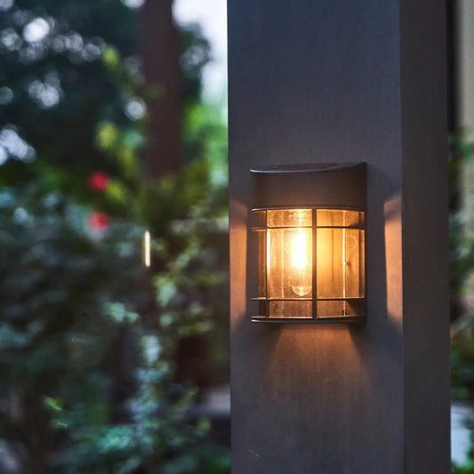 LED solcellsutomhusvägglampa för uteplats, balkong och trädgård