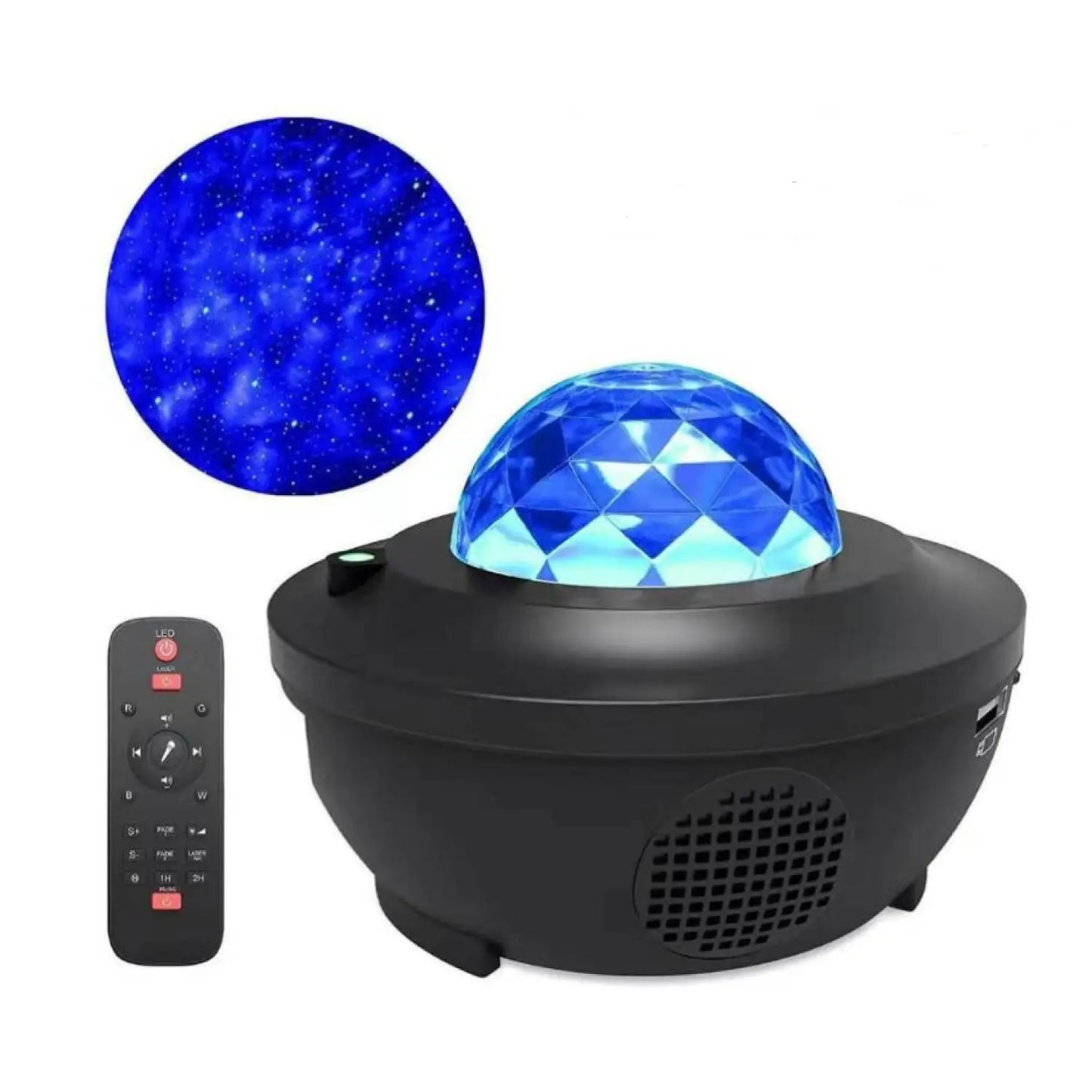 LED Star Projector Night Light with USB Control and Music Player
