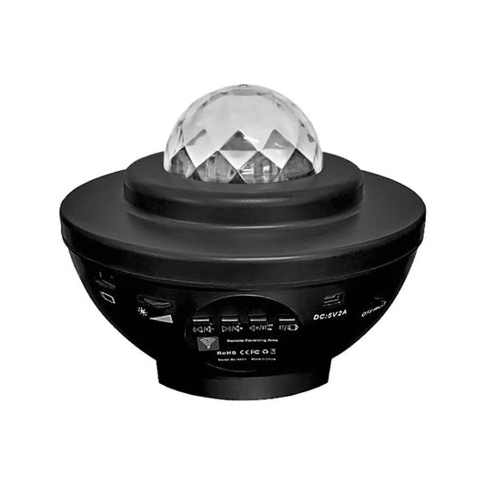 LED-stjärnprojektor nattlampa med USB-kontroll och musikspelare