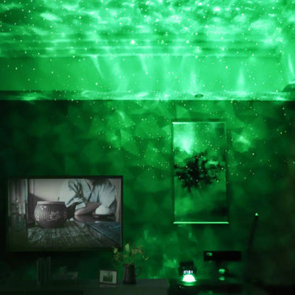 LED Star Projector Night Light with USB Control and Music Player