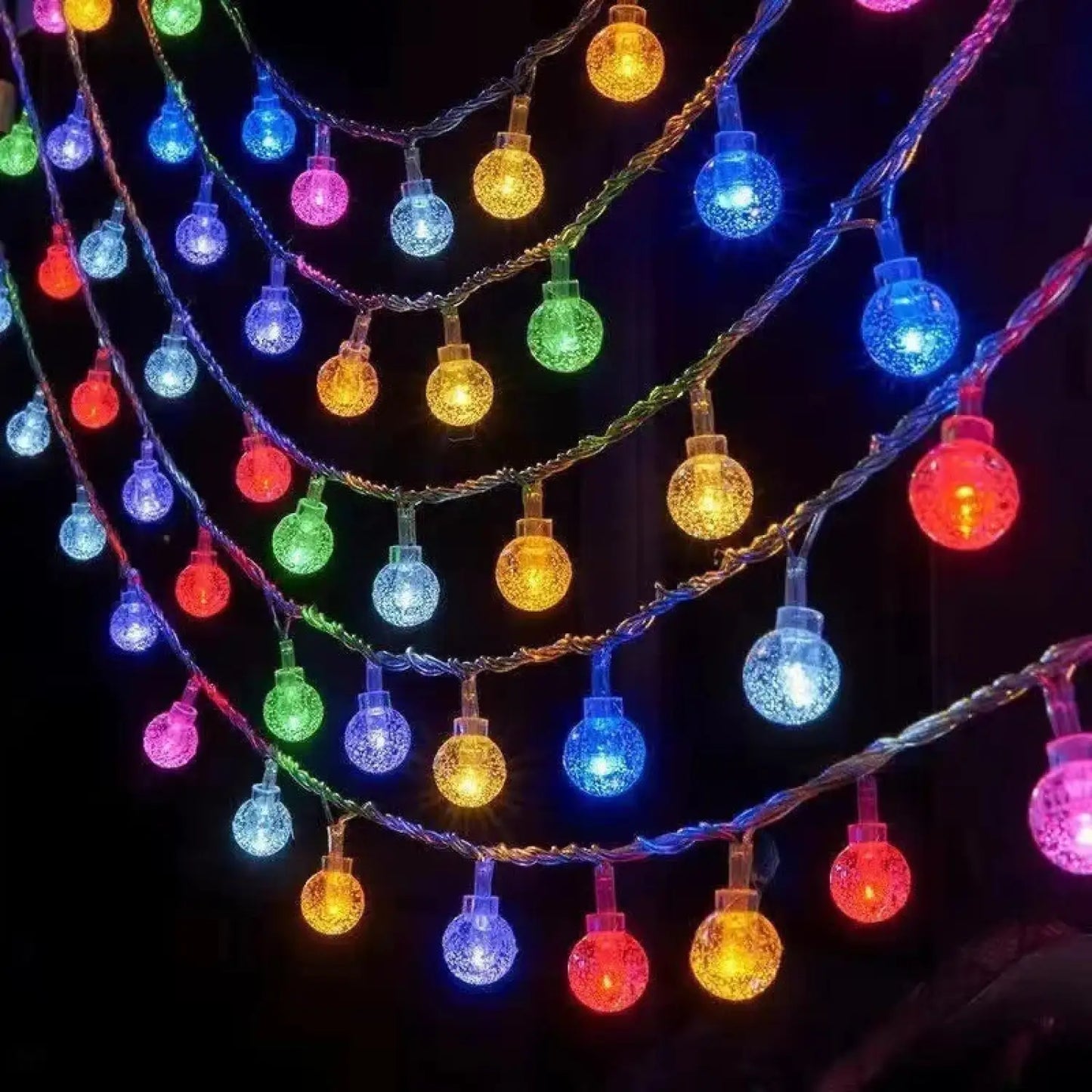LED-slingelyktor för utomhuscampingstämning och mysig atmosfär