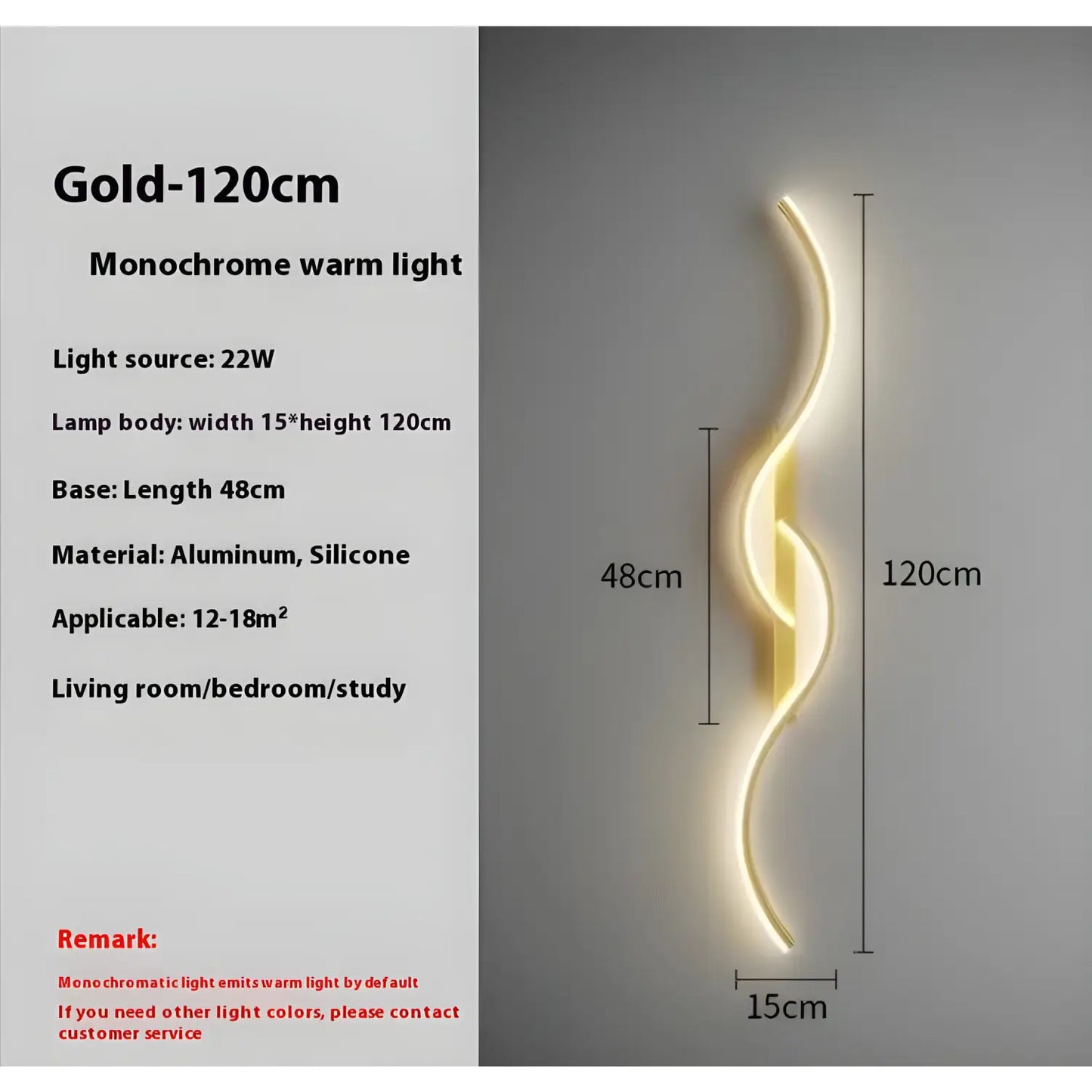 LED vägglampa - modern minimalistisk stripbelysning för sovrum och vardagsrum