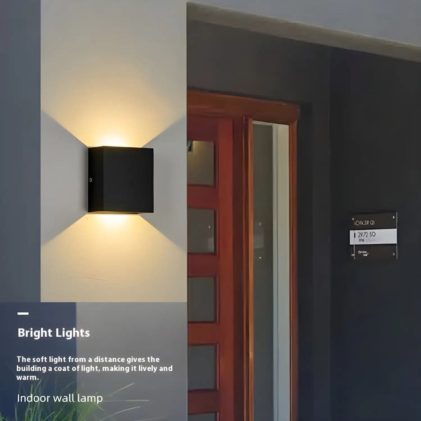 LED Vägglampa Inomhus & Utomhus - 6W Moderna Upp-och-Ned Vägglampor