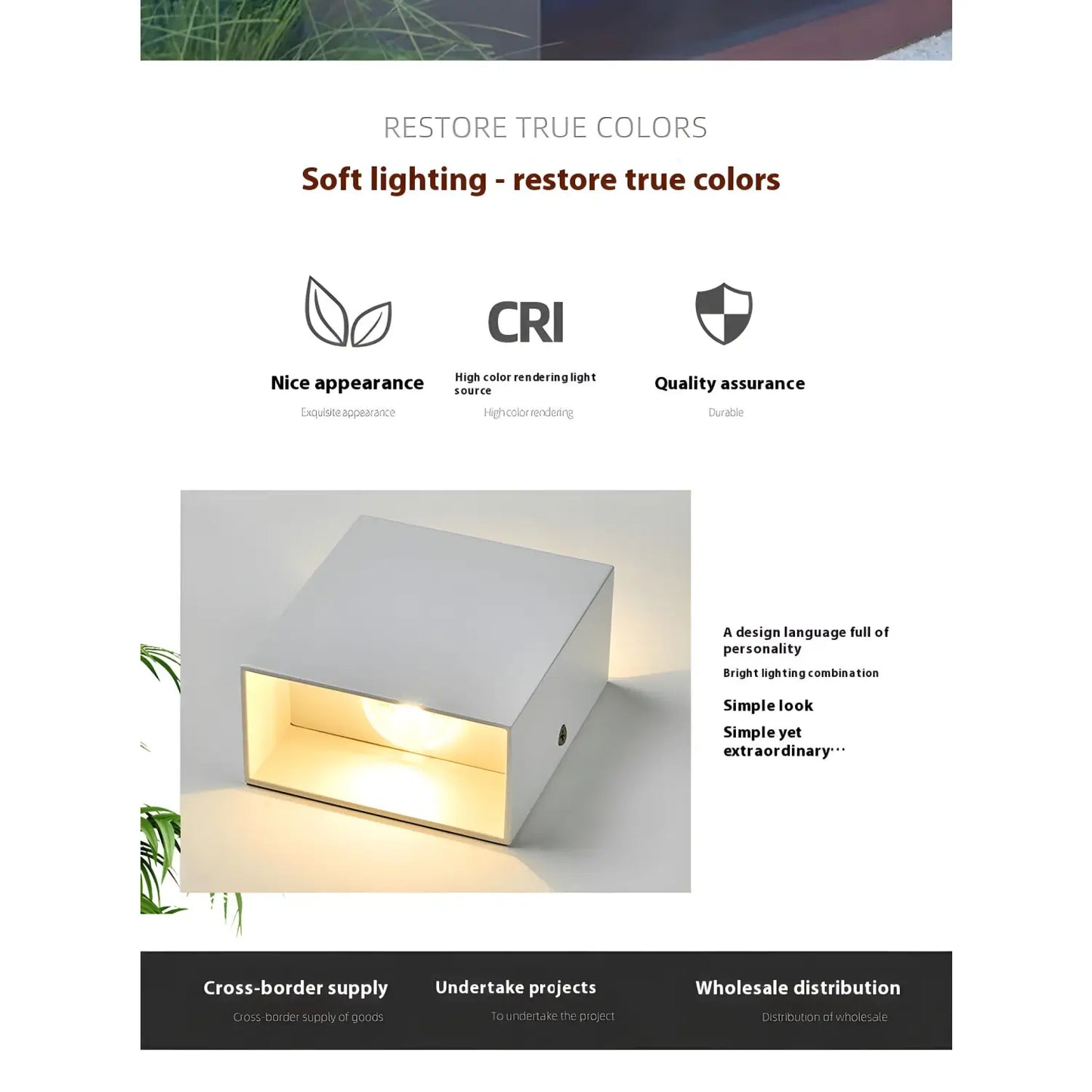 LED Vägglampa Inomhus & Utomhus - 6W Moderna Upp-och-Ned Vägglampor