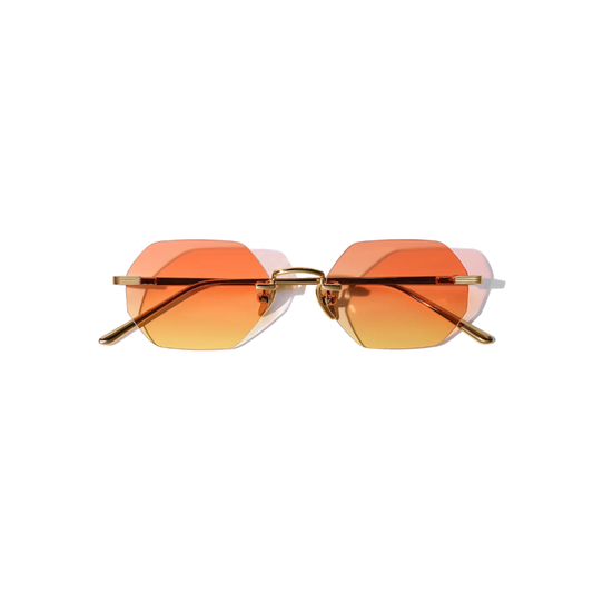 Liam Bruler Hexagon Frameless Sunglasses