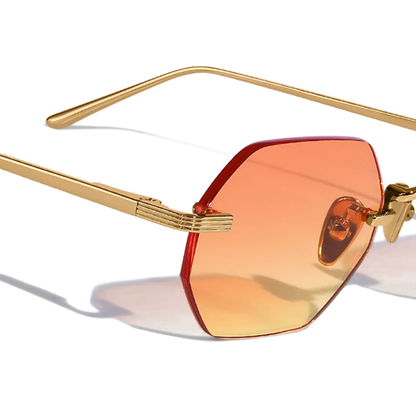 Lunettes de soleil hexagonales sans monture Liam Bruler