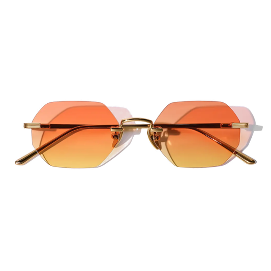 Lunettes de soleil hexagonales sans monture Liam Bruler