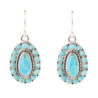Orecchini a goccia in argento sterling e turchese Little Sedona Blue