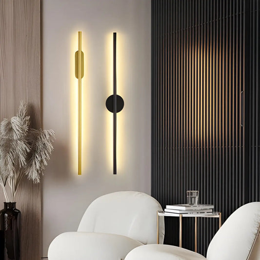 Loggstil Modern LED-remsa Vägglampa – Lång Designarmatur