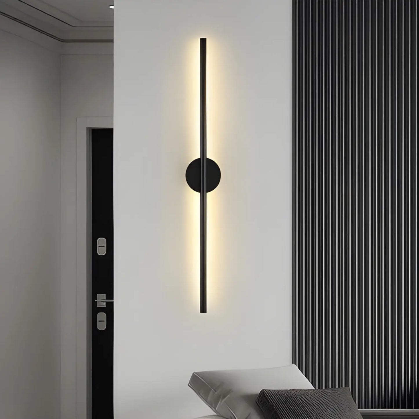 Log Style Modern LED Strip Wall Light – Long Design Fixture
