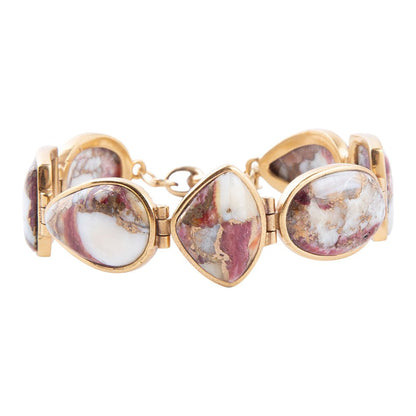 Bracciale Lots of Links con matrice di ostrica spinosa viola e bronzo