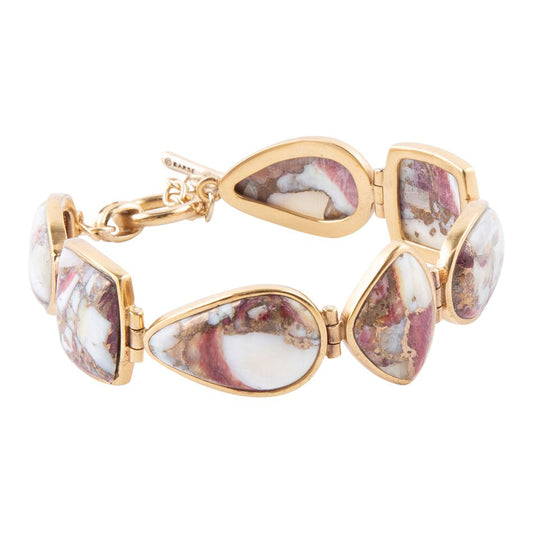 Bracciale Lots of Links con matrice di ostrica spinosa viola e bronzo