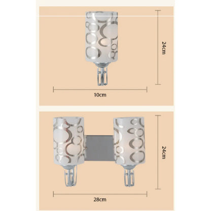 Lyxig vägglampa för sovrum och hall med designad finish