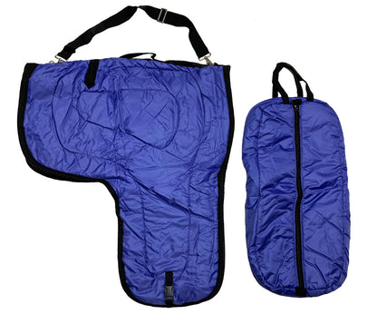 AJ Tack Western Padded Saddle and Bridle Carrier Set