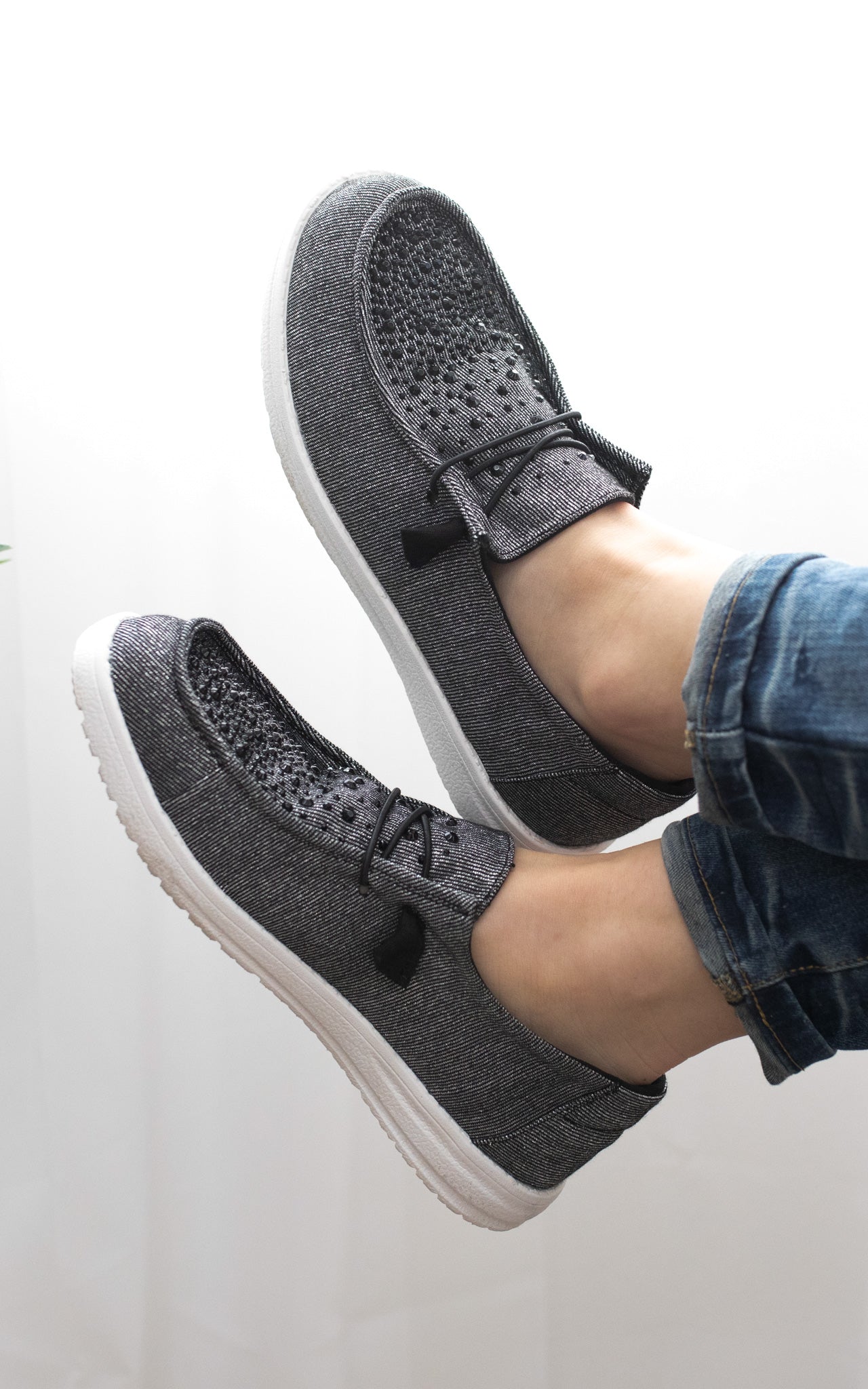 Maco Sneaker a Goccia d'Acqua in Nero